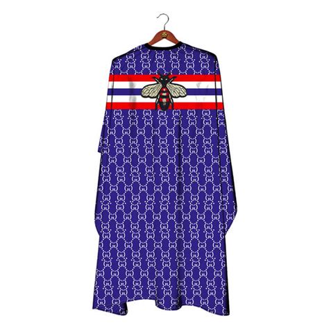 blue gucci barber cape